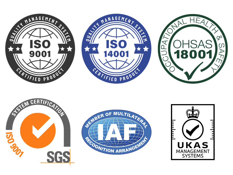 ISO 9001/14001 & OHSAS 18000 certified